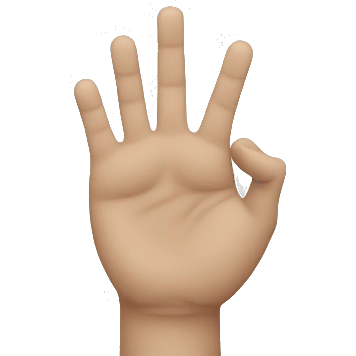 giant hand holding person emoji