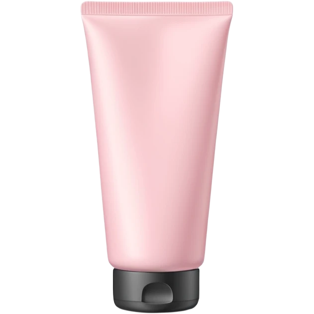 hand cream tube object icon, blank packaging with no text or logo, smooth cosmetic tube, soft pastel color, minimal design, closed cap, 3D cartoon, mobile game icon style, centered, clean background, soft shadow, no watermark emoji