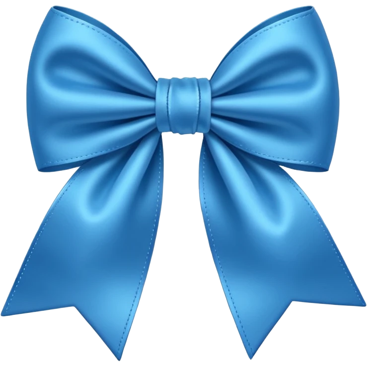 fiocco azzurro emoji