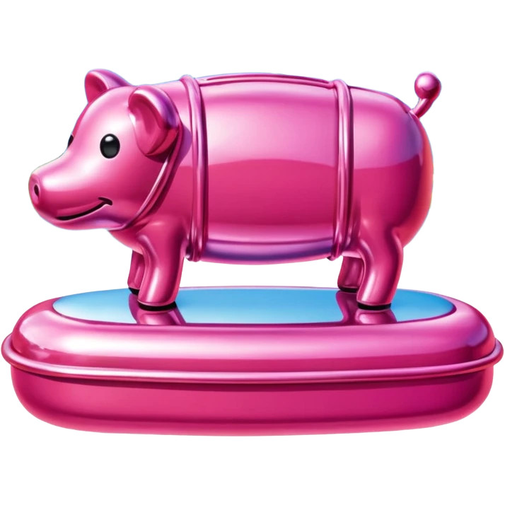  SPAM meat jeff koons style sculpture art french landscape  emoji