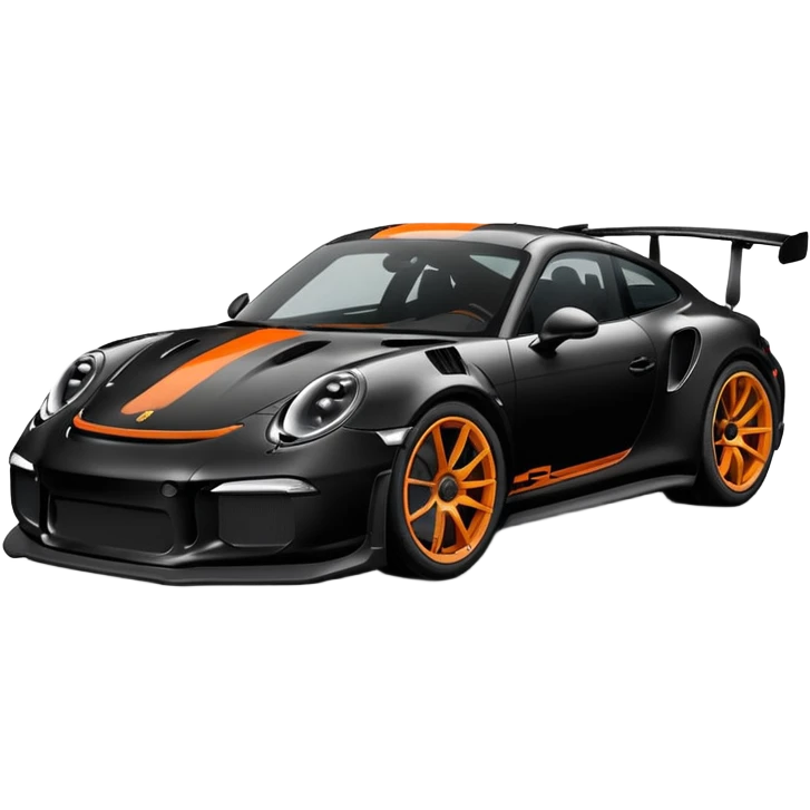 une porshe 911 gt3 rs noir emoji
