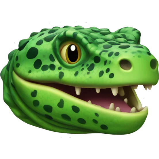 Green Gila Monster Head emoji