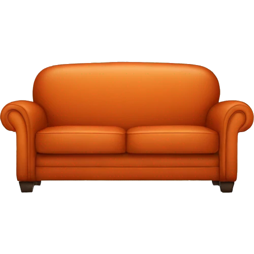 dark orange couch emoji