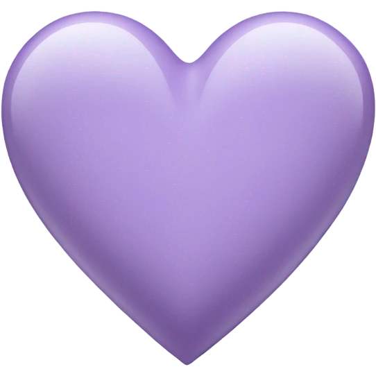 Lavender colored heart emoji