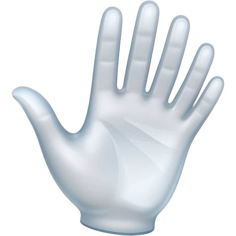 3D hand wave icon no background emoji