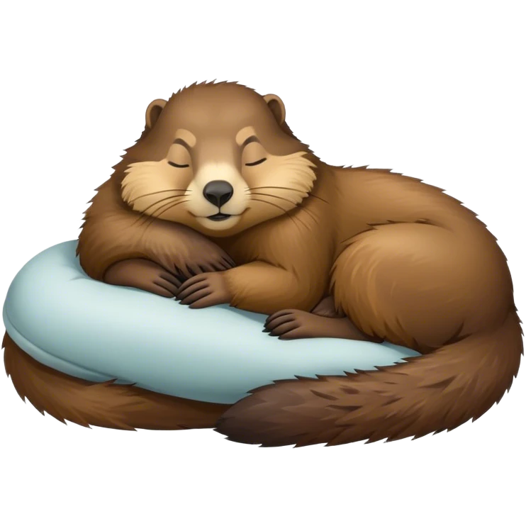 Marmot sleeping emoji