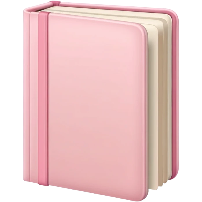 Pastel pink book emoji