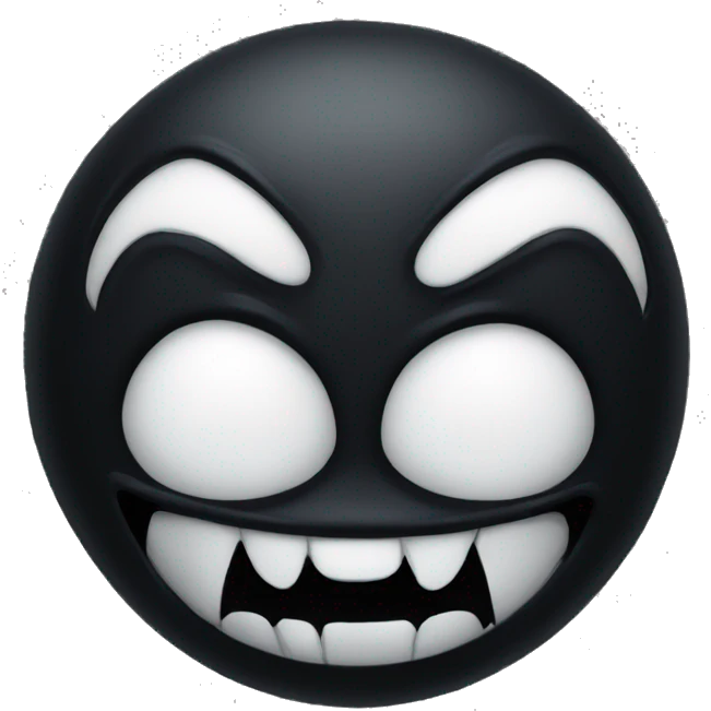 venom, closed mouth emoji