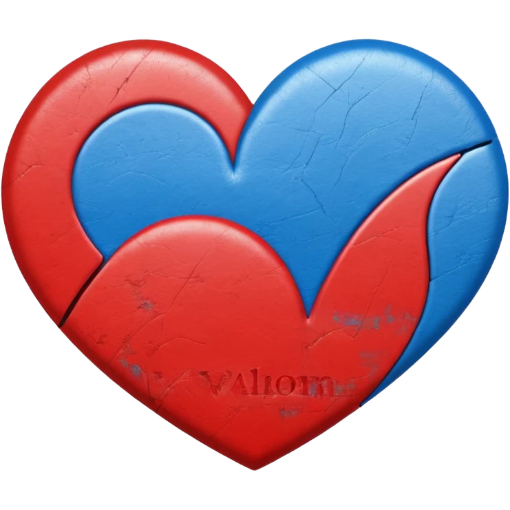 Heart using the colours of fontaines dcs album romance emoji