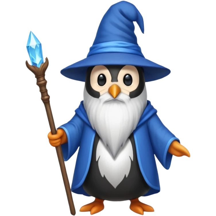Penguin Wizard emoji