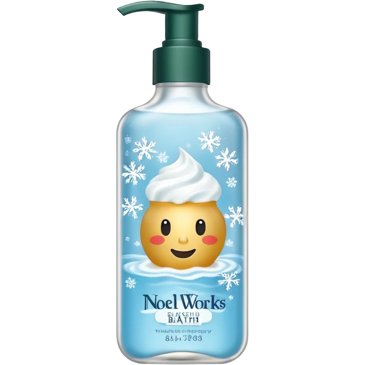 Isolated, realistic, bath and body works, vanilla noel emoji