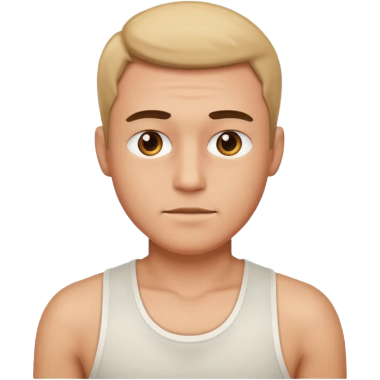 A man's face on under garment emoji