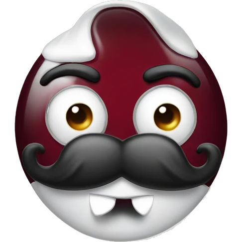 Dr Pepper with mustache emoji