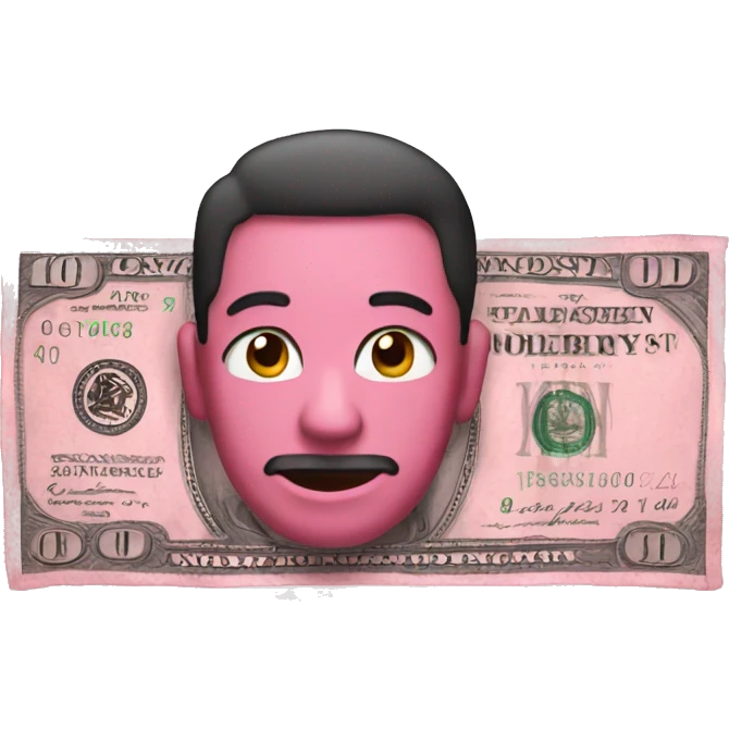 Pink money emoji