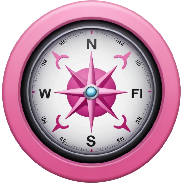mix light pink dark pink and white girly internet wifi compass emoji