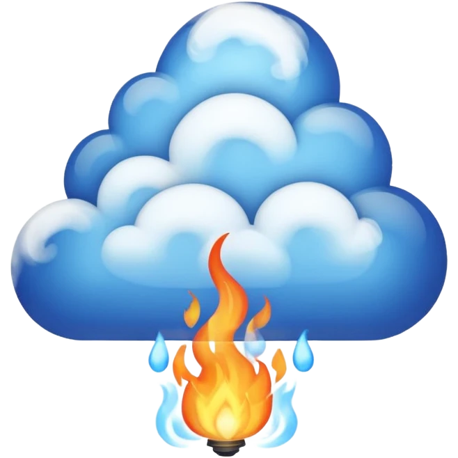gas blue fire emoji