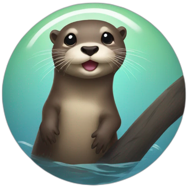 otter playing pik a boo emoji