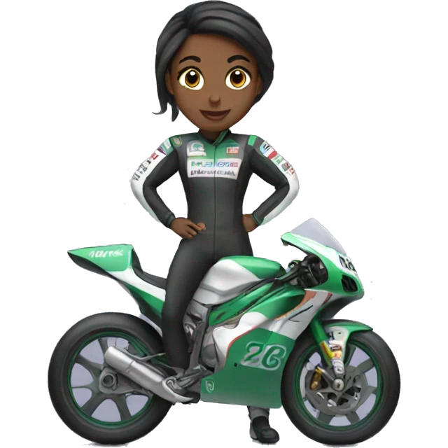 Racer Girl  emoji