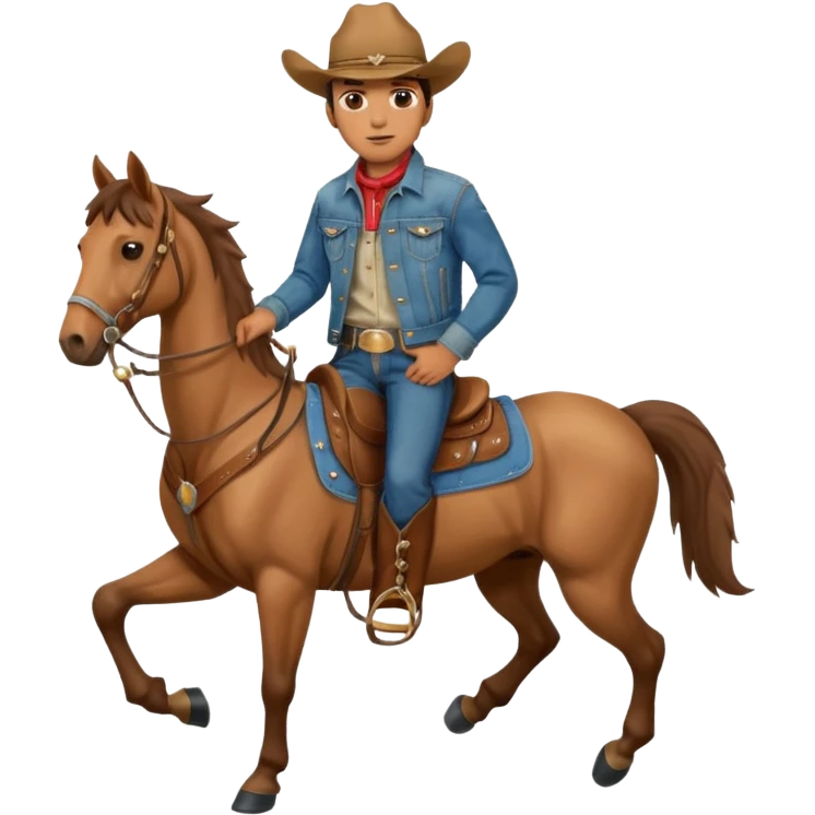 covboy on the horse man  emoji