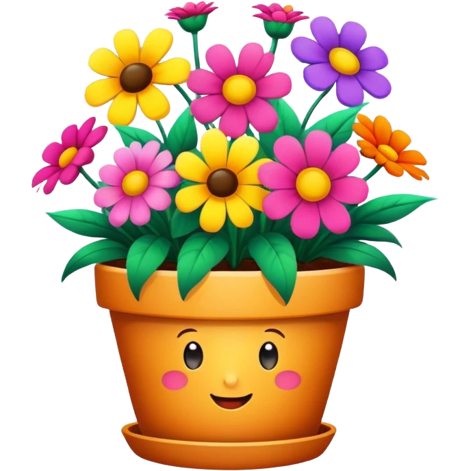 flowers in a flowerpot emoji