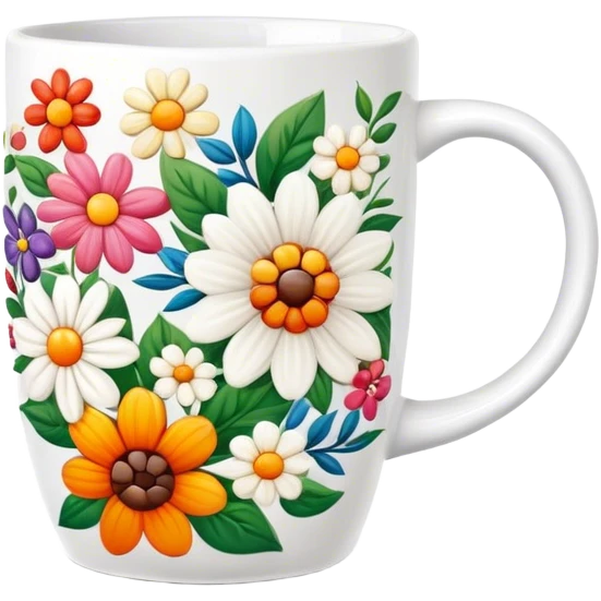 Floral coffee mug emoji