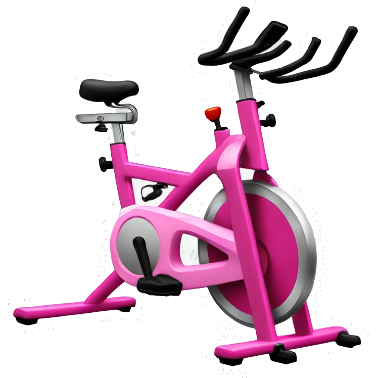 pink gym bike emoji