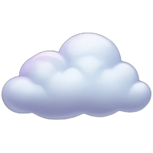 cloud with purple lightning emoji
