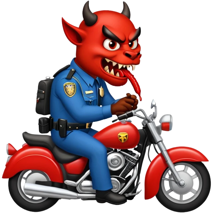 Traffic stop, Taz devil eating human  emoji