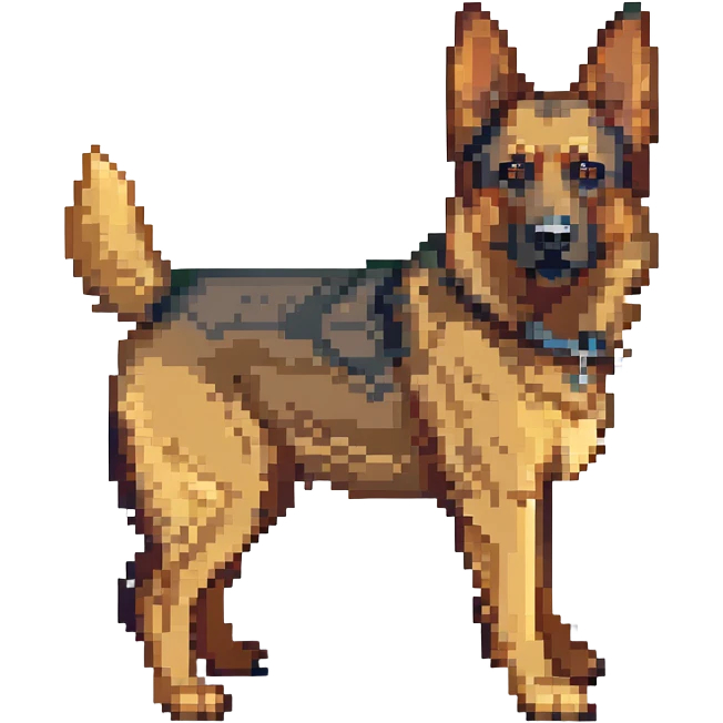 German shepherd dog emoji