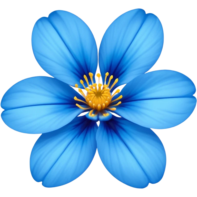 Flor azul emoji