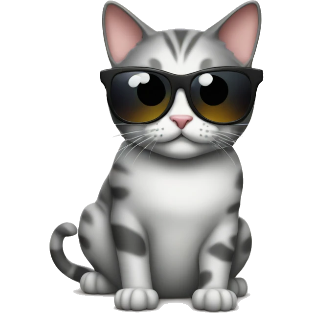 Cat wearing sunglasses  emoji