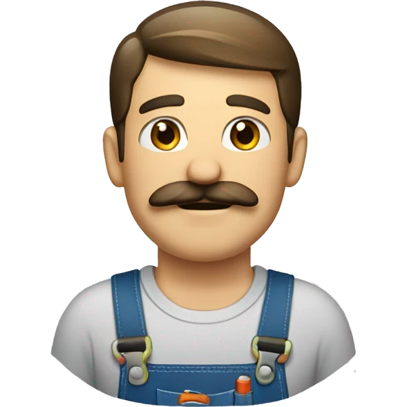repairman with mustache emoji