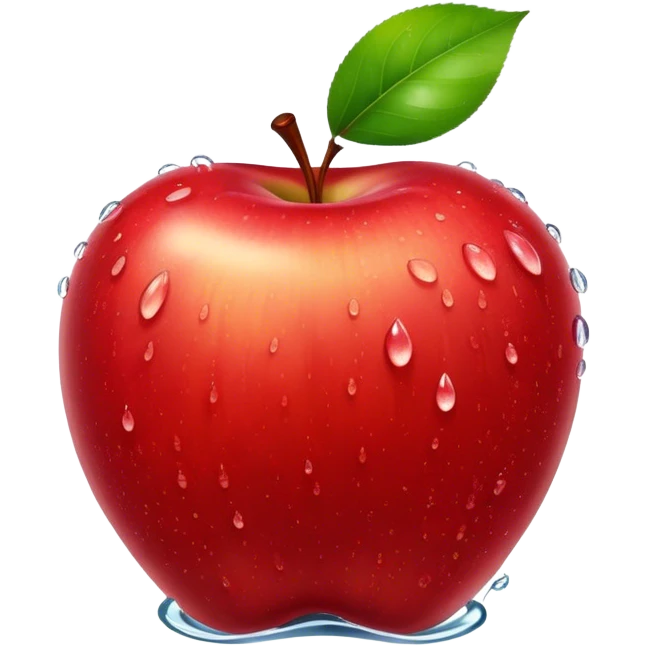 Cinematic crisp, shiny red apples, glistening under soft natural light, perfectly round with tiny water droplets, warm rich hues, highly detailed and fresh. emoji