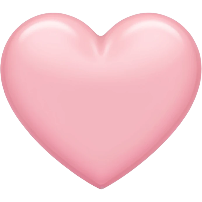 Pastel pink heart emoji