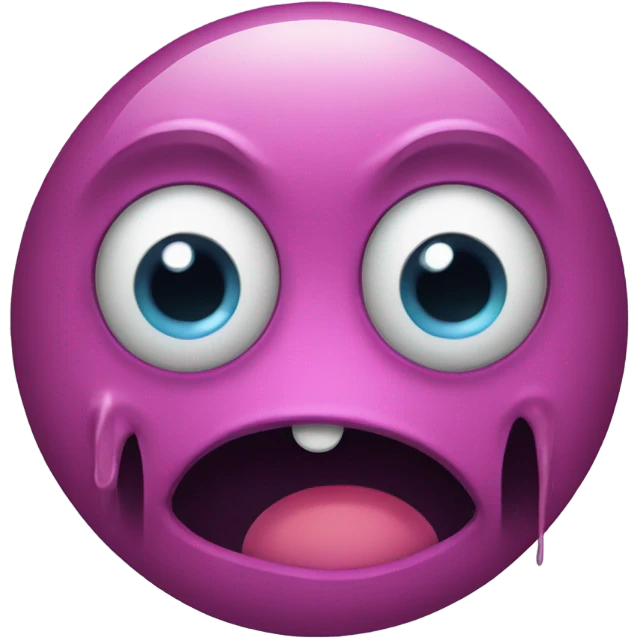 a one eye monster crying emoji