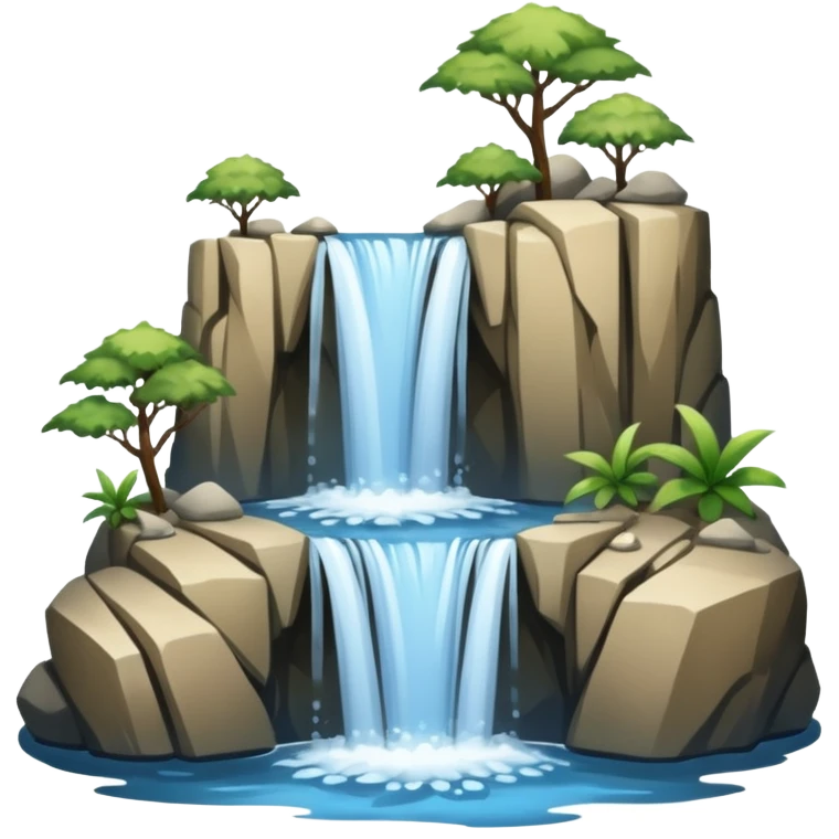 water falls different type natural water sources emoji