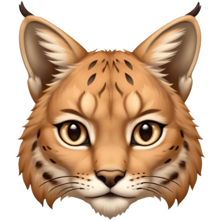 A high-resolution photo-realistic digital illustration of a majestic lynx, chest upward A high-resolution, photo-realistic digital illustration of a majestic young Eurasian lynx, shown from the shoulder upwards with lynx markings emoji