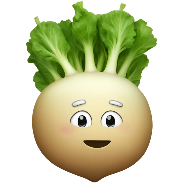 Turnip in bed  emoji