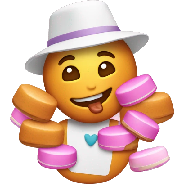 Getting pills at Dunkin emoji