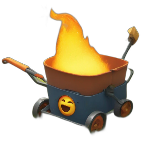 Calcifer howls mowing castle emoji
