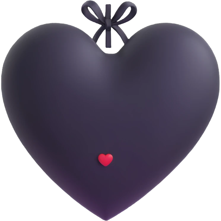 black heart emoji