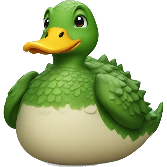 Crocodile duck emoji