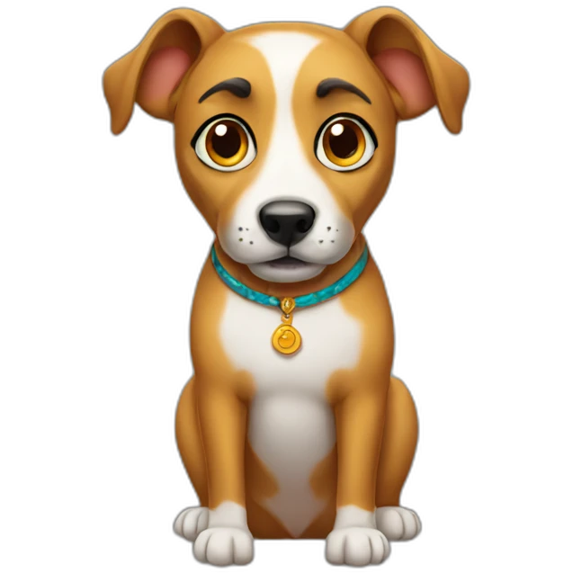 a Tamil dog wearing a veshti emoji