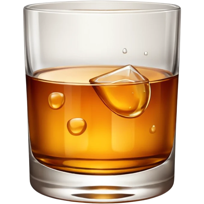 glass of whiskey, no splashes emoji