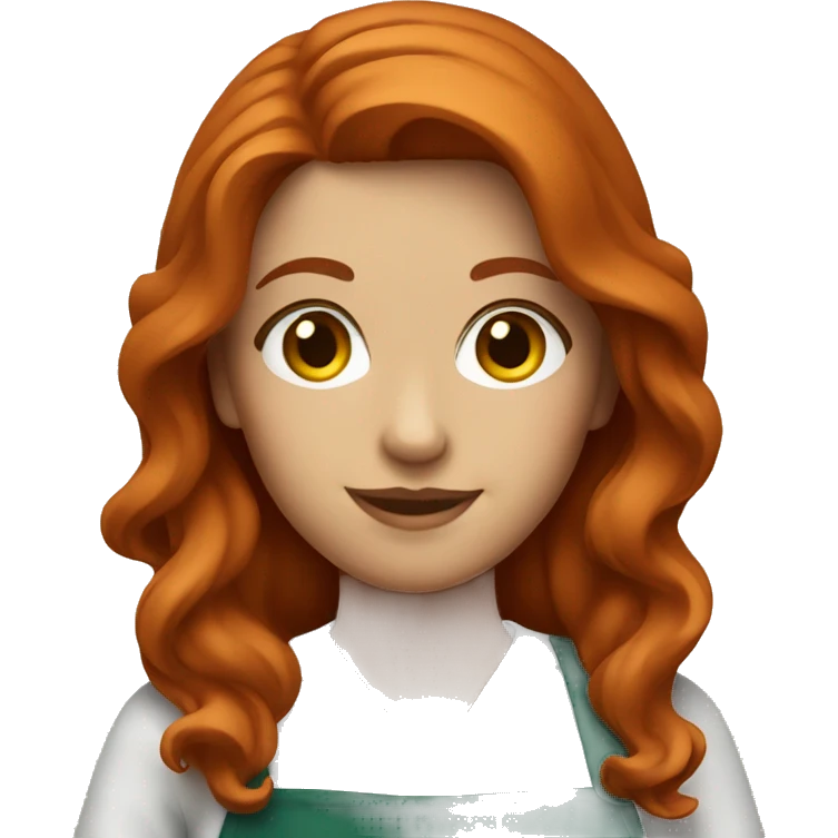Redhead barista emoji