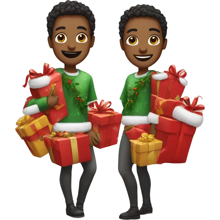 emoji smile con outfit de navidad  emoji