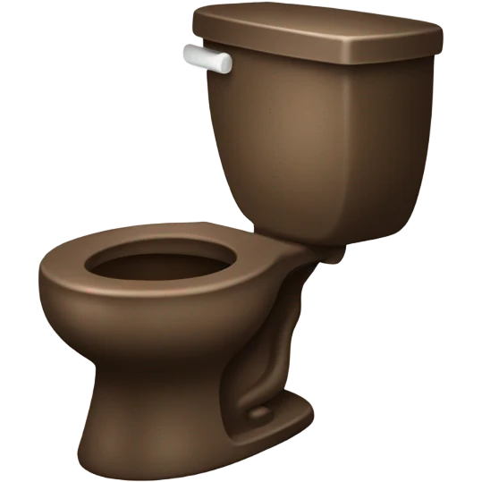 Poop in toilet emoji