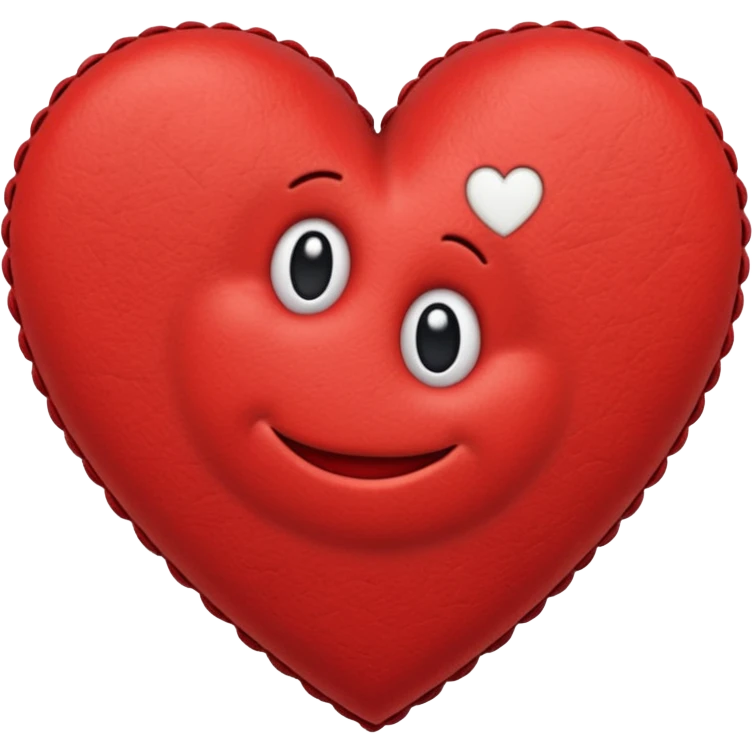 heart with a stitched patch emoji