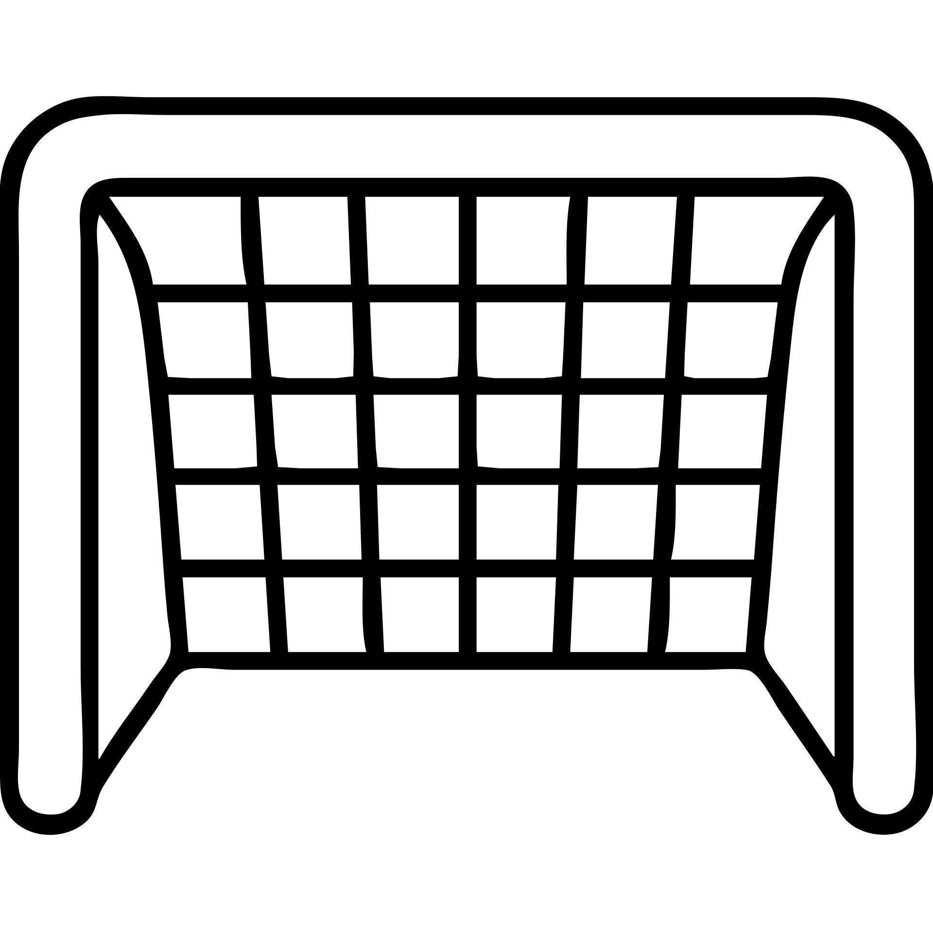 Soccer goal with net emoji