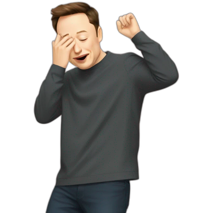 Elon Musk dab  emoji